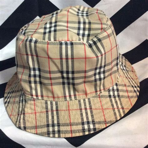 burberry tartan bucket hat|burberry bucket hat vintage.